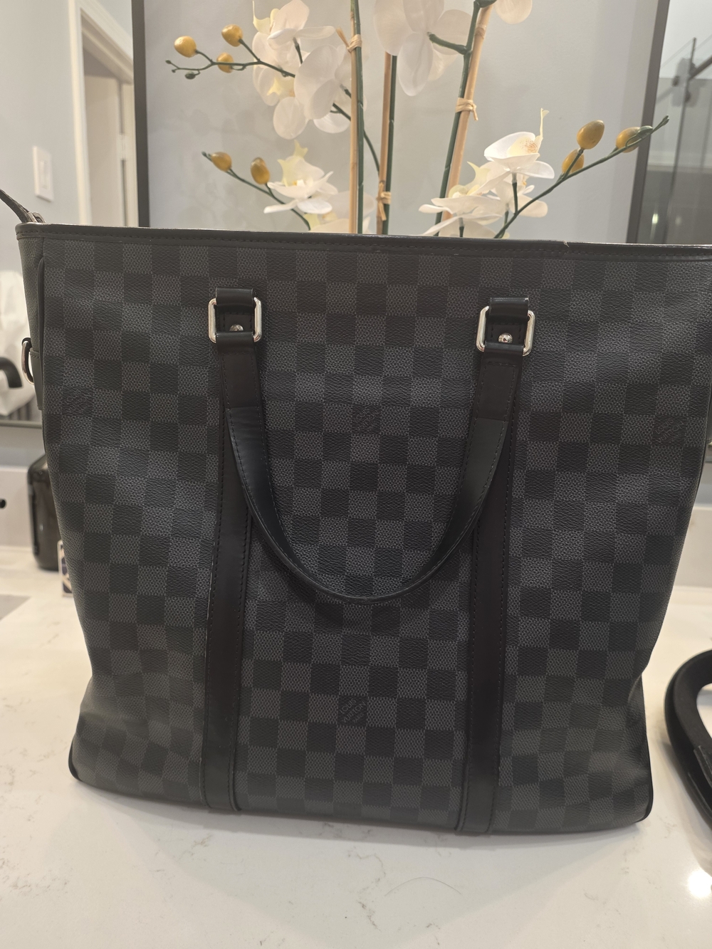 Louis Vuitton Black Damier Graphite Canvas Duffel Bag - Picture 2 of 15